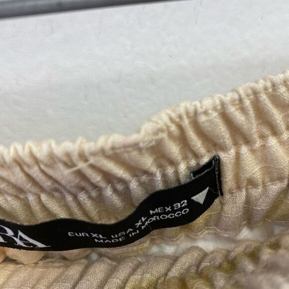 NWOT ZARA TIE-DYE CARGO MINI SKIRT POCKETS MID-RISE ELASTIC WAIST SZ XL - Picture 7 of 11